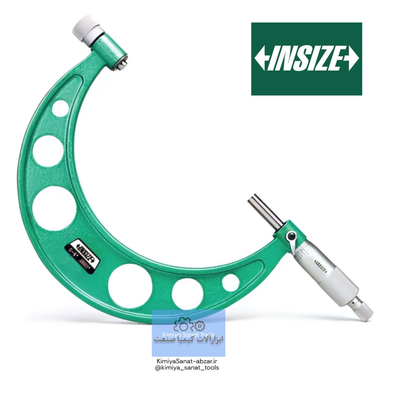 ابزار کیمیا صنعت ابزارالات خرید قیمت میکرومتر خارج سنج 125-150 150a-3203 کد اینسایز insize kimiyasanat-abzar