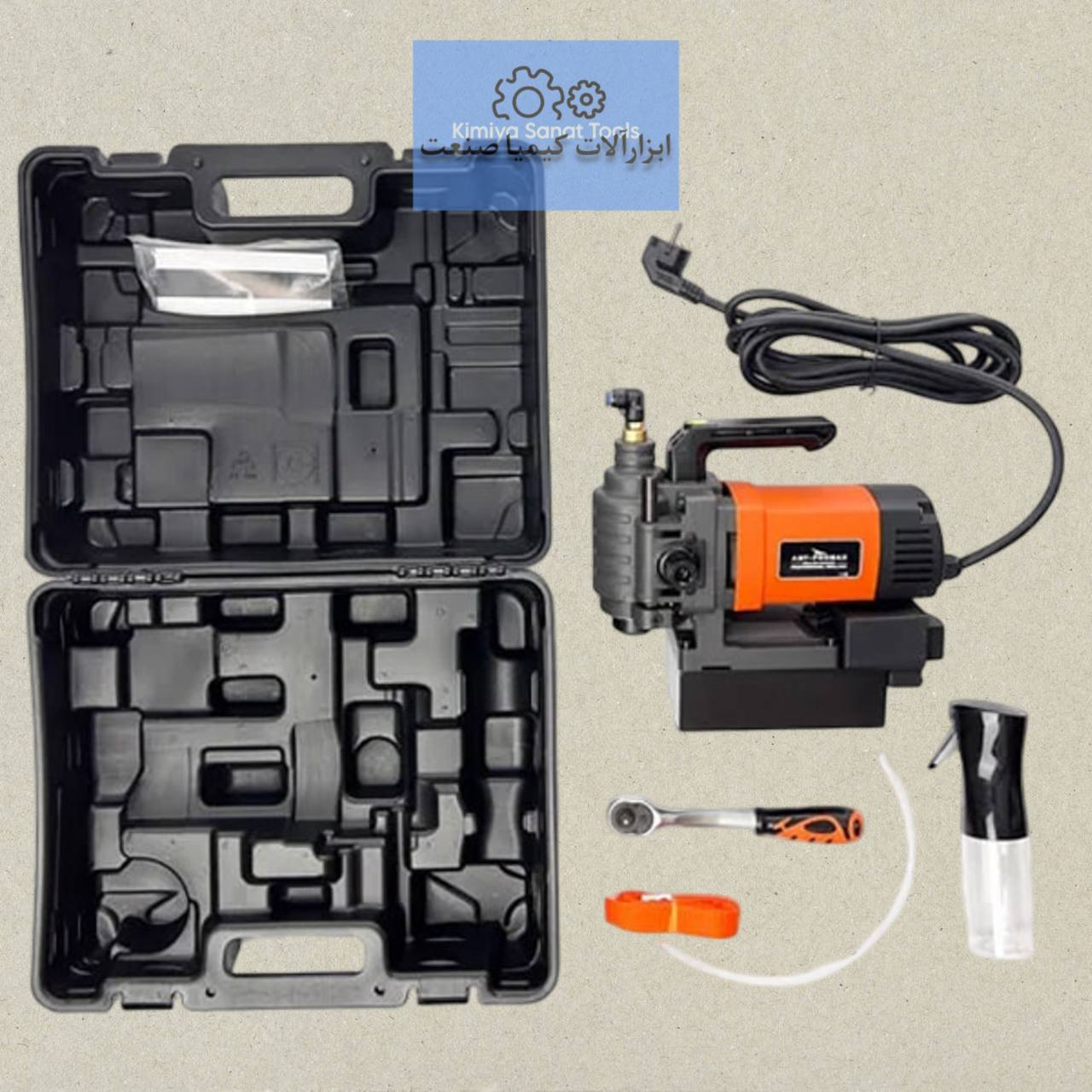 دستگاه دریل مگنت دریل مگنت کله کوتاه کامپکت pro/k38 pro k38 برند AST آذر صنعت 1650 وات ولت گردبر مگنت ابزار کیمیا صنعت kimiyasanat-abzar.ir