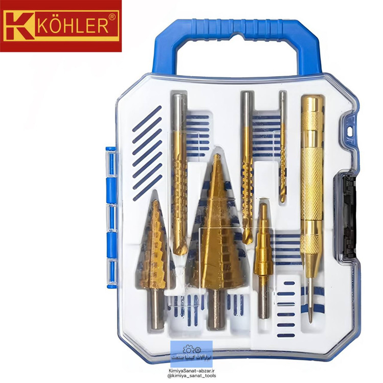 مته کاجی مته مخروطی 7 عددی برند کوهلر kohler خرید قیمت ترب ابزارالات ابزار کیمیا صنعت تهران kimiyasanat-abzar.ir